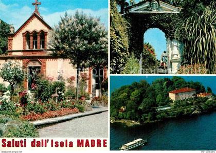 Isola Madre Lago Maggiore Kirche Insel Lago Maggiore Fliegeraufnahme