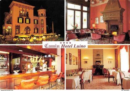 Luino Lago Maggiore IT Camin Hotel Luino Bar Restaurant Terrasse Nachtaufnahme