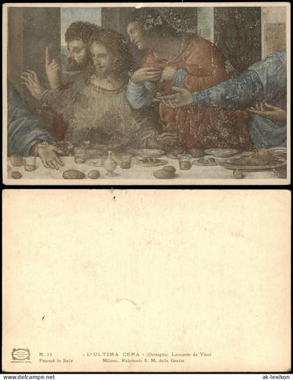 Mailand Milano Kunstwerke / Gemälde Mailand L'Ultima Cena  Apostelgruppe 1925