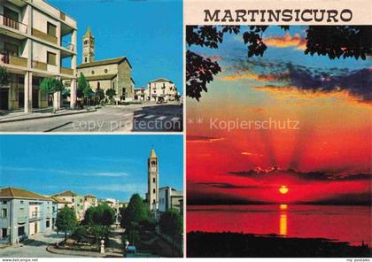 Martinsicuro Teramo Abruzzo IT Ortsmotive Sonnenuntergang