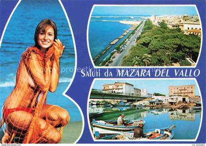 Mazara del Vallo Kuestenpanorama Hafen Fischer Badenixe
