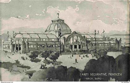 MILANO Mailand IT Esposizione di Milano 1906 Arti decorative francesi Cartolina