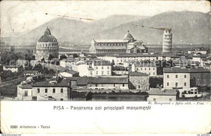 Pisa Panorama coi principali monumenti
