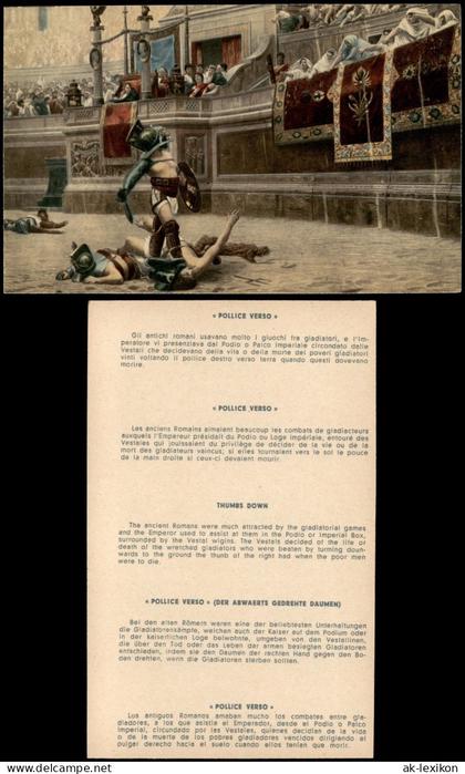 Sammelkarte Rom Roma Kolosseum / Colosseo Pollice Verso 1964