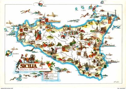 Sicilia Inselkarte