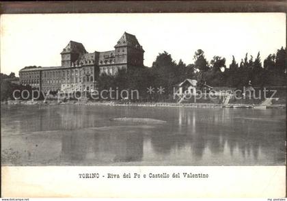 Torino Riva del Po e Castello del Valentino