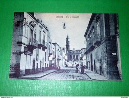 Cartolina Andria - Via Ferruccio 1920 ca