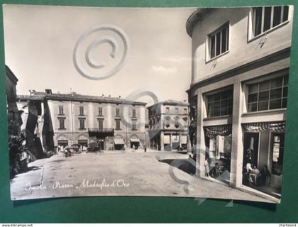 Cartolina Imola Piazza Medaglia D'Oro - 1954