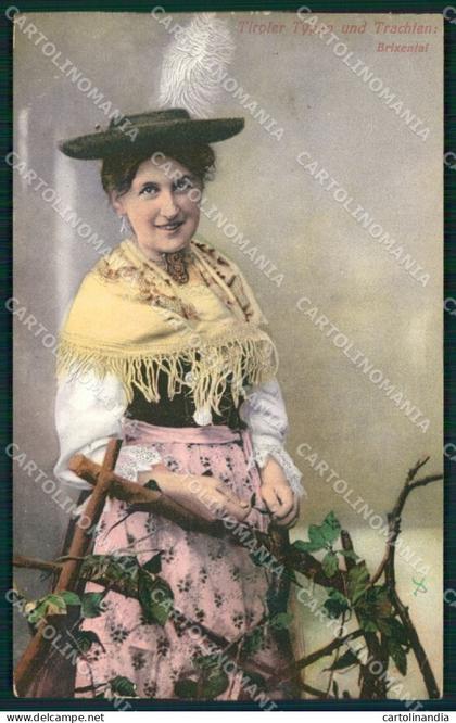 Bolzano Brixental Alto Adige Costumi cartolina QZ8415