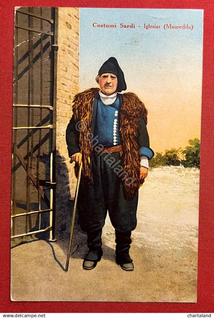 Cartolina - Costumi Sardi - Iglesias ( Maureddu ) - 1911