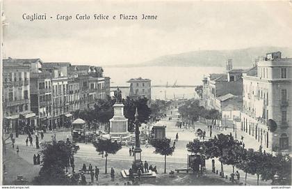 Italia - CAGLIARI - Largo Carlo Felice e Piazza Yenne