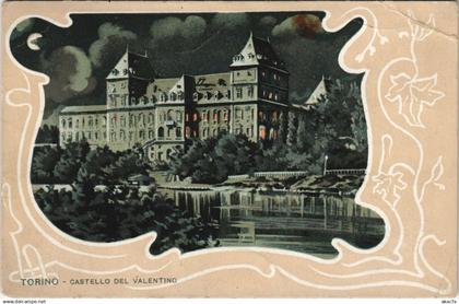 CPA Torino Castello Del Valentino ITALY (15043)