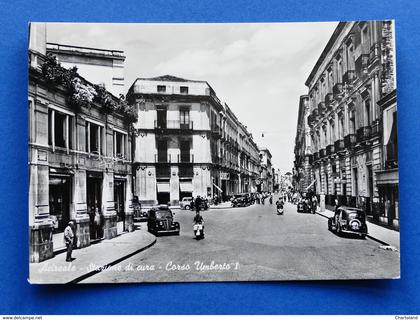 Cartolina Acireale - Stazione di Cura - Corso Umberto I - 1958