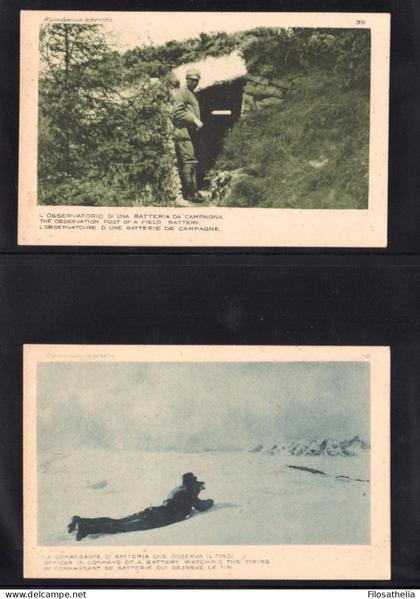 1 Guerra Mondiale terre redente Lotto composto da 8 cartoline della serie Guerre d'italia