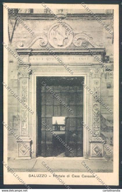 Cuneo Saluzzo cartolina ZB2604