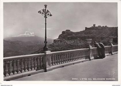 ENNA - L'Etna dal Belvedere Marconi 1956