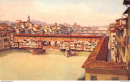 B658 Italy Firenze Florence Ponte Vecchio Bridge vintage postcard