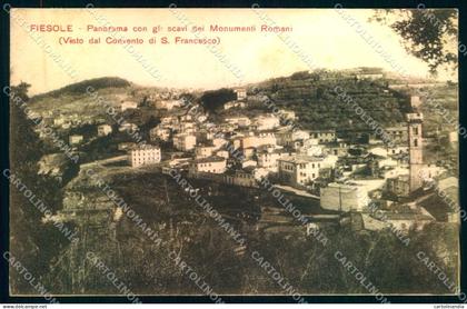 Firenze Fiesole Scavi Monumenti Romani cartolina JK0447