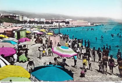 Cartolina - Manfredonia - Spiaggia - 1978