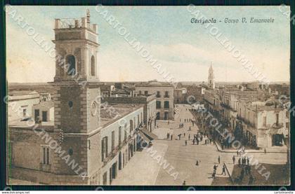 Foggia Cerignola Corso Vittorio Emanuele cartolina WX7229