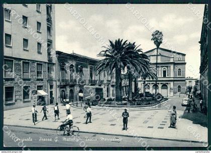 Foggia Cerignola Piazza Matteotti Teatro Mercadante FG cartolina WX7196