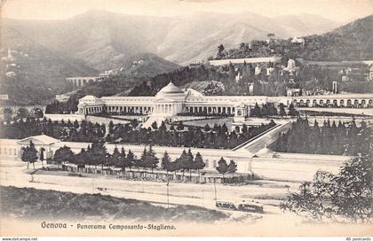 B343 Italy Genova Genoa Panorama Camposanto Staglieno postcard