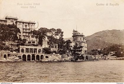 Cartolina - New Casino Hotel - Grand Hotel - Casino di Rapallo - 1919