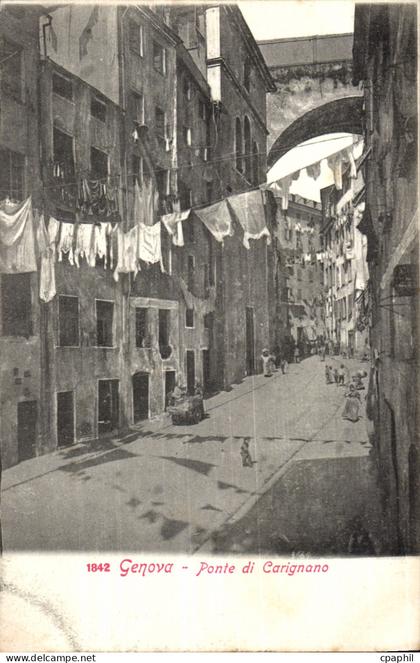Italie Italie CPA Genova Ponte di Carignano