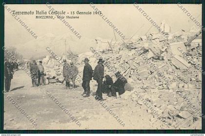 L'Aquila Avezzano Terremoto cartolina QQ3890