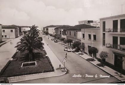 Cartolina - Aprilia ( Latina ) - Piazza G. Marconi - 1959