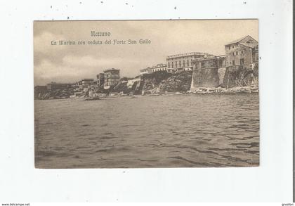 NETTUNO 20015 LA MARINA CON VEDUTA DEL FORTE SAN GALLO