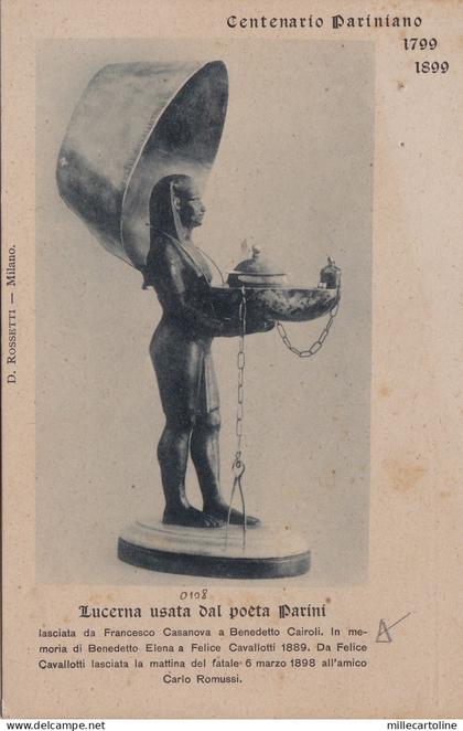 # BOSISIO: CENTENARIO PARINIANO- LUCERNA USATA DAL POETA PARINI