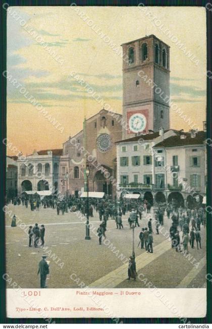Lodi Città PIEGHINA cartolina ZKM9741