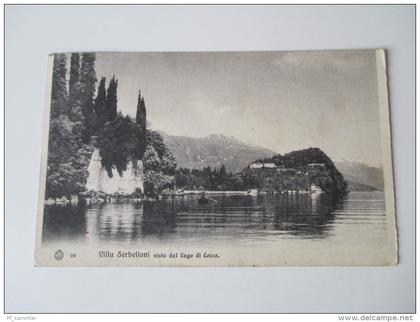 AK 1908 Italien. Villa Serbelloni vista dal Lago die Lecco.Edit. Brunner & Co. Como e Zürich.