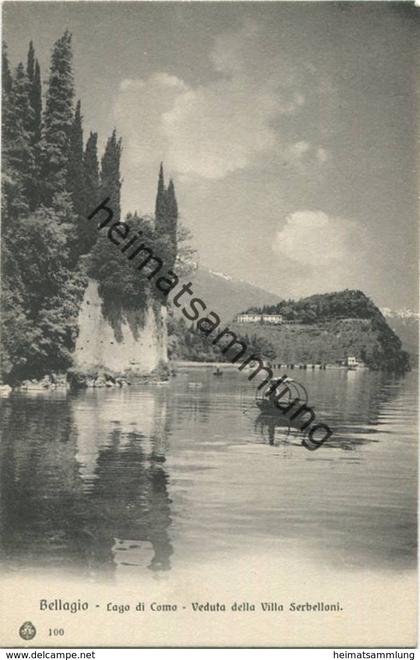 Bellagio - Lago di Como - Veduta della Villa Serbelloni - Edit. Brunner & C. Como e Zürich
