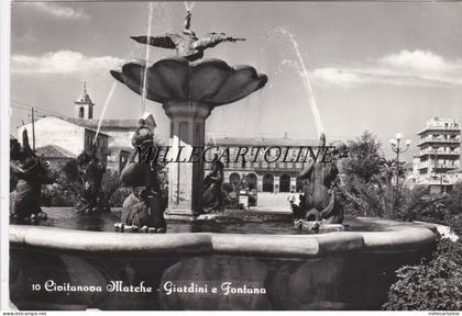 CIVITANOVA MARCHE:  Giardini e Fontana    1961