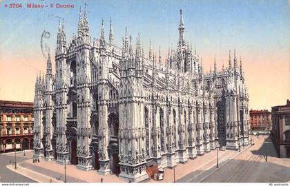 B366 Italy 1913 Milano Milan Duomo Cathedral vintage postcard