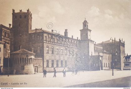 Cartolina - Carpi - Castello dei Pio - 1900 ca.