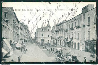 Napoli Torre del Greco PIEGA cartolina QZ3600