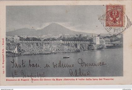 # TORRE DEL GRECO DAL MARE- DISTRUTTA 6 VOLTE DALLA LAVA DEL VESUVIO