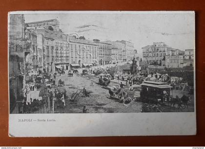 Cartolina Napoli - Santa Lucia - 1920