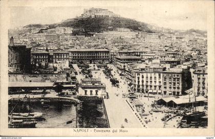 Italie Italie Napoli CPA Panorama dal Molo