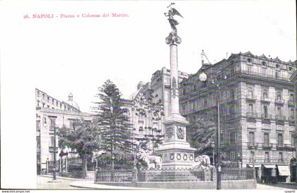 Italie - Italy - Napoli - Naples - Piazza e Colonna del Martiri- CPA