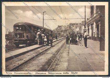 Napoli Torre Annunziata Stazione FG cartolina MV8588