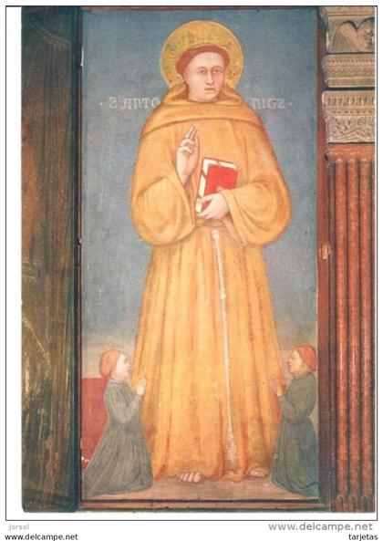 POSTAL  PADUA  (PADOVA)  ITALIA  -BASILICA DEL SANTO -IMAGEN DE SAN ANTONIO -ALTAR MAYOR