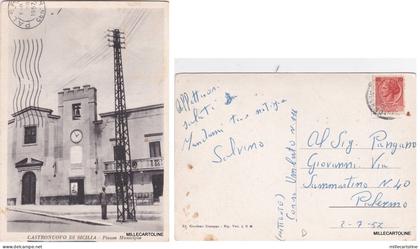 CASTRONUOVO DI SICILIA: PIAZZA MUNICIPIO   1957