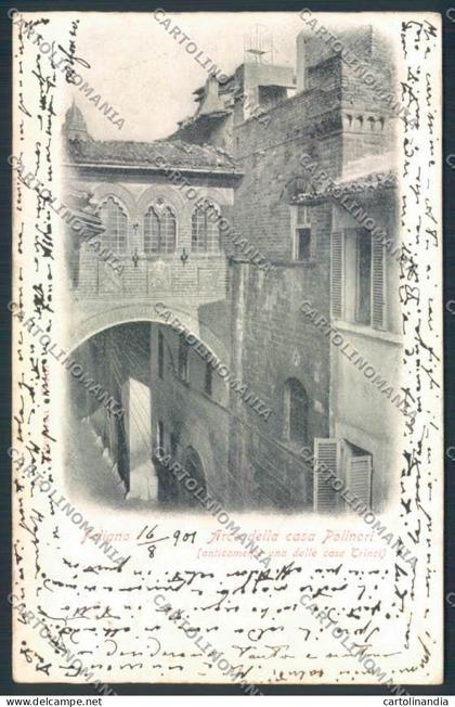 Perugia Foligno cartolina MQ1415