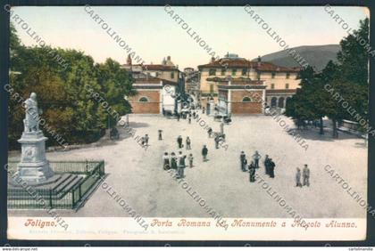 Perugia Foligno cartolina MQ1428