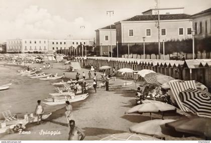 Cartolina - Fano - Spiaggia - 1959