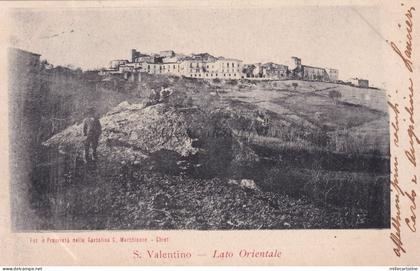 ABRUZZO - S.Valentino - Lato Orientale 1905 Cartolina Ed.Marchionne Chieti